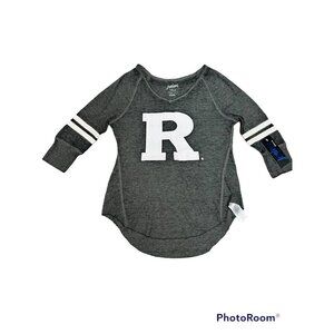 Juniors Outerstuff  3/4 Sleeve Raglan Thermal Top Size L  Color Grey (C4)